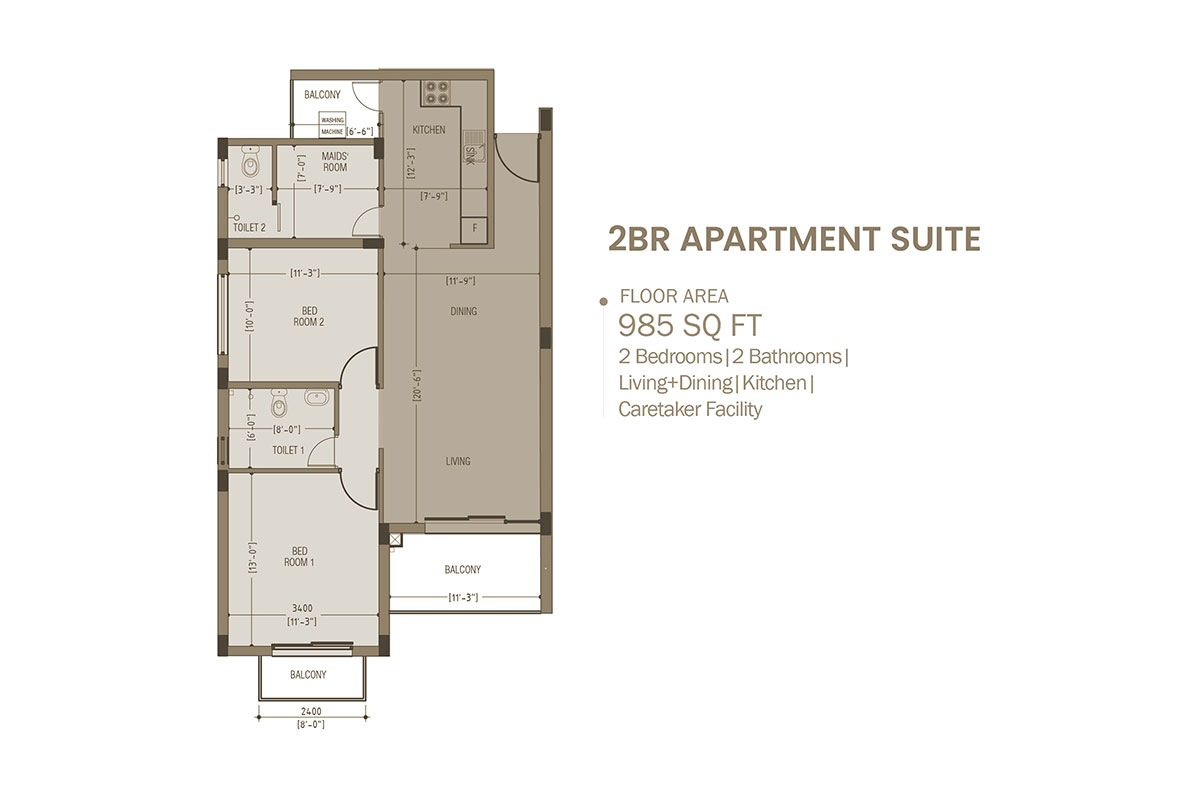 1BR APARTMENT SUITE