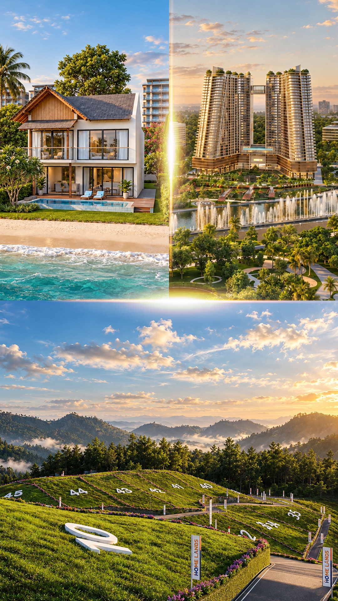 Premium residential lands banner